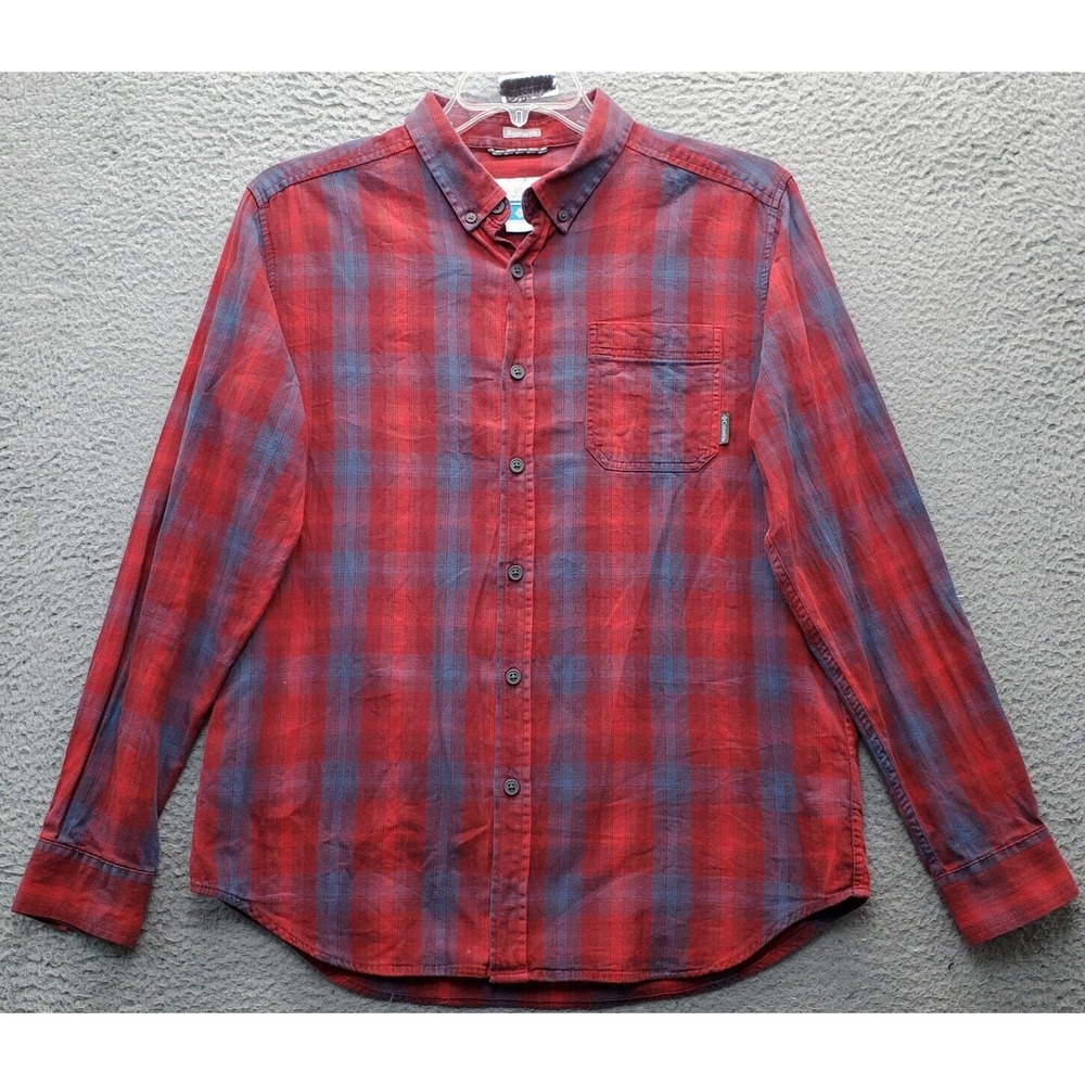 Columbia Casual Shirt Mens Medium Multi Plaid Regular Fit Collared‎ Button Down